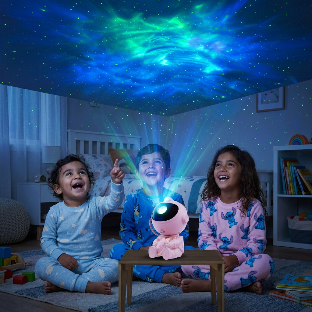 StarNest-מקרן כוכבים אסטרונאוט לחדר ילדים
